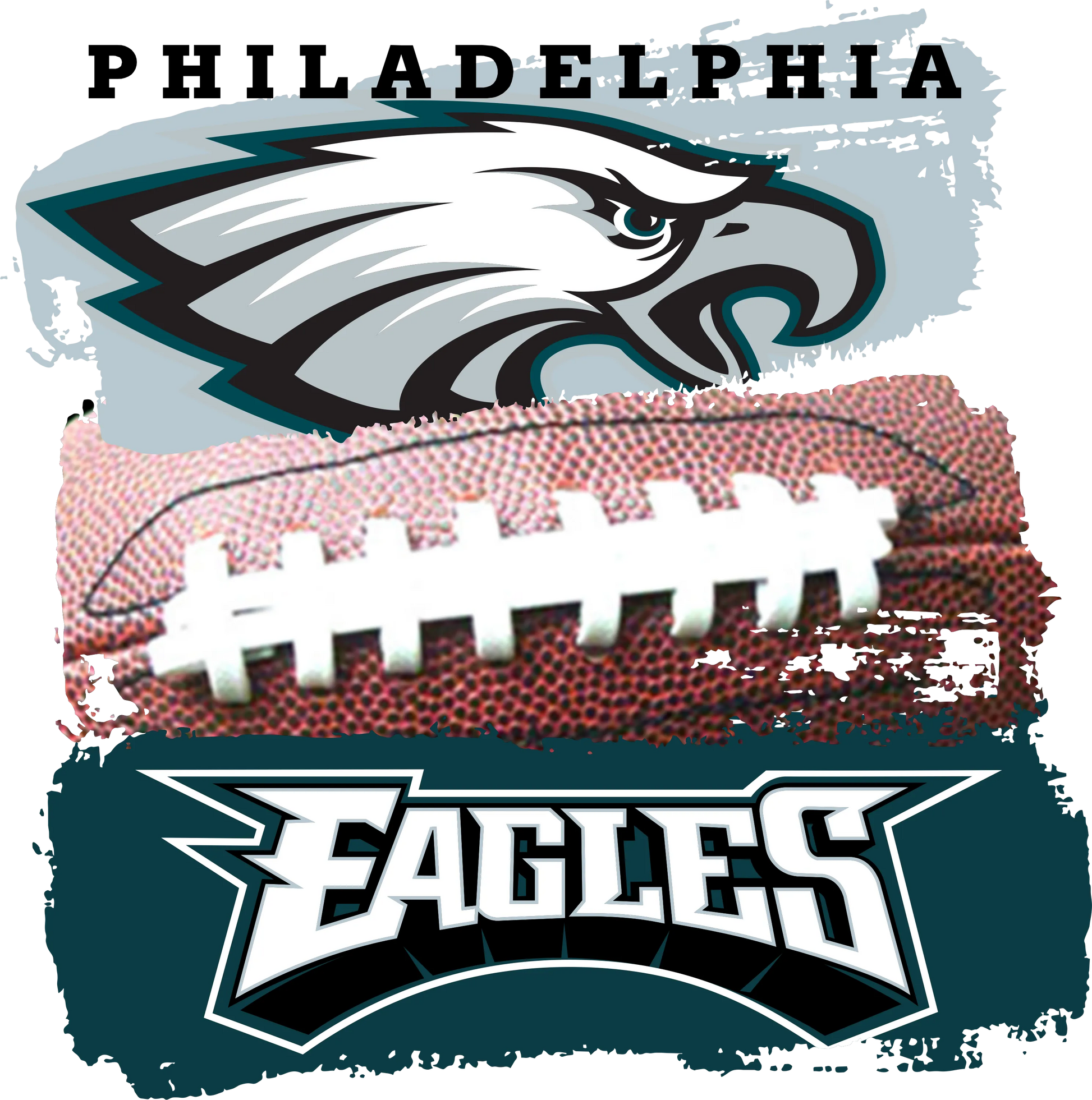SB 4  - "Eagles Stacked" DTF Transfer, DTF Transfer, Apparel & Accessories, Ace DTF