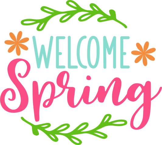 SEF 1  - "Welcome Spring" DTF Transfer, DTF Transfer, Apparel & Accessories, Ace DTF