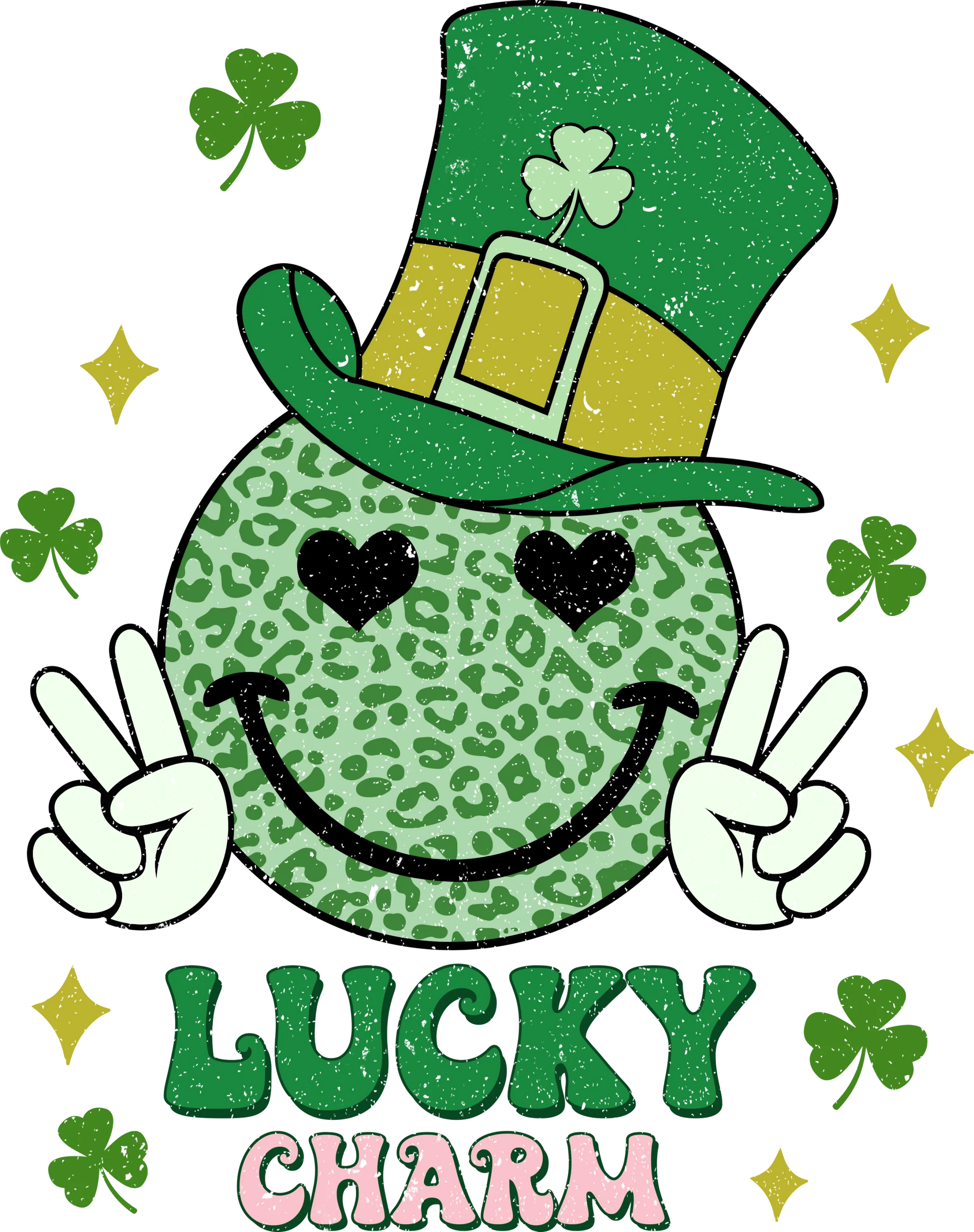 SP13 - "Lucky Charm Smiley" DTF Transfer