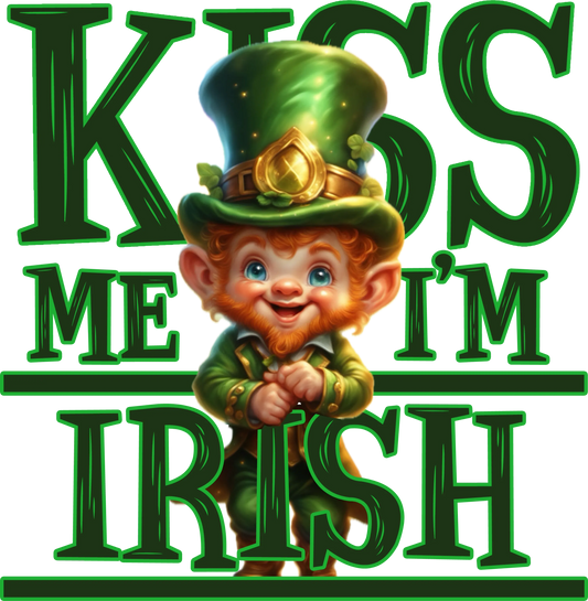 SP21 - Kiss Me I'm Irish, DTF Transfer, Apparel & Accessories, Ace DTF