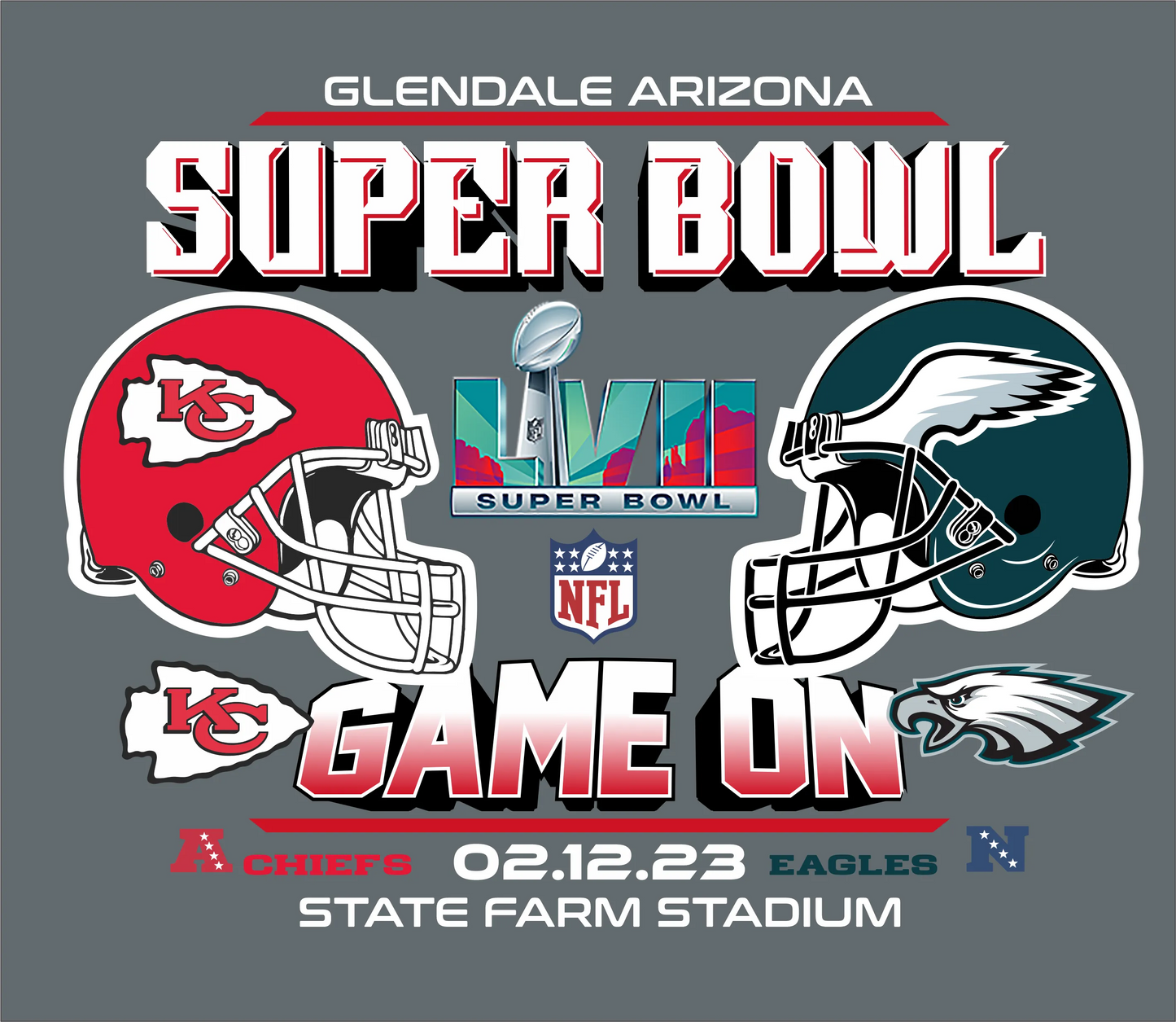 SB 2  - "Super Bowl Game On" DTF Transfer