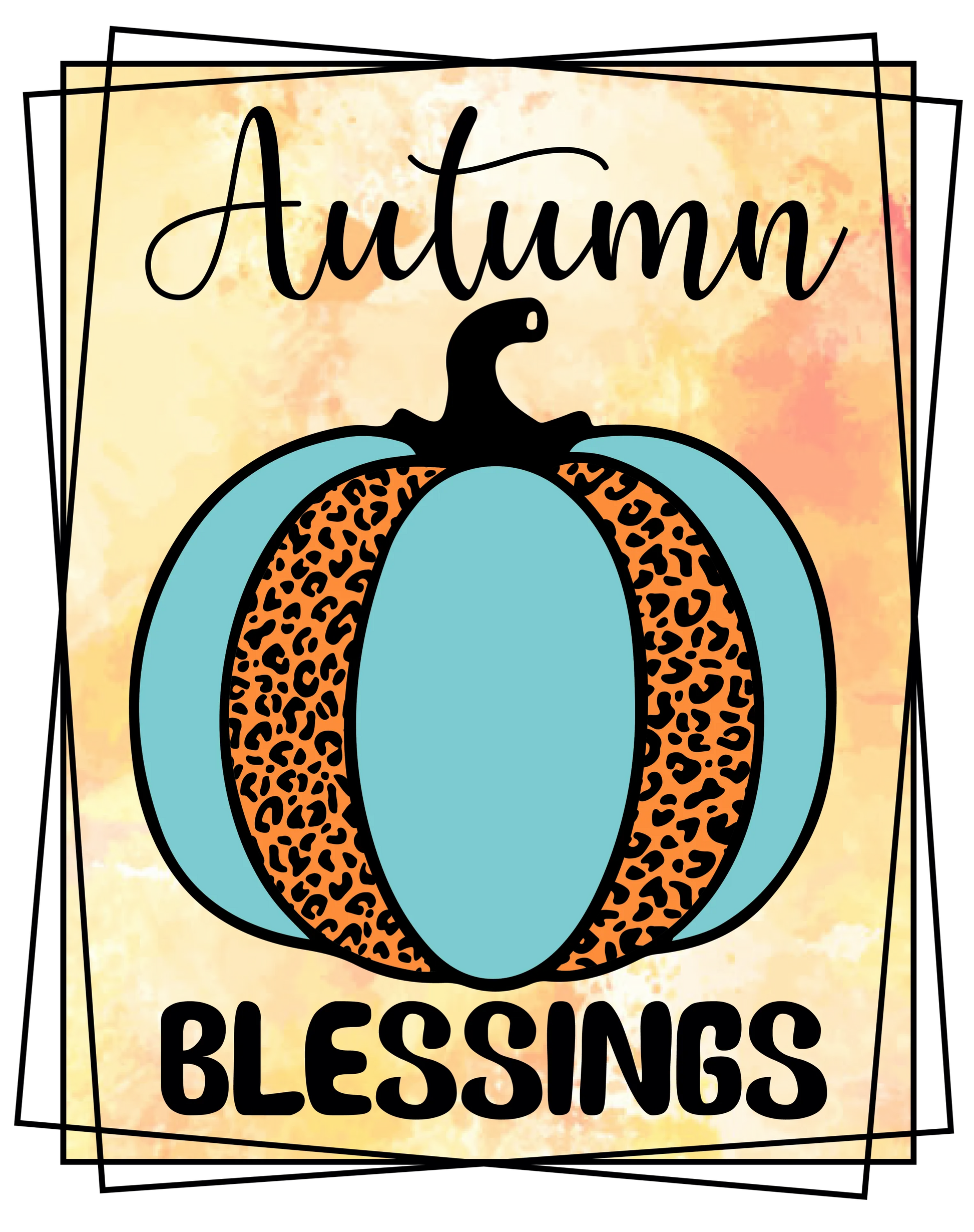 TA12 Autumn Blessings, DTF Transfer, Apparel & Accessories, Ace DTF