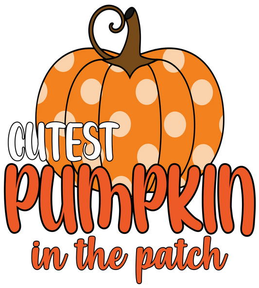 TA16 Cutest Pumpkin, DTF Transfer, Apparel & Accessories, Ace DTF