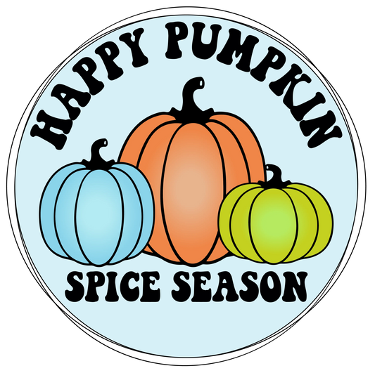 TA23 Happy Pumpkin Spice Season, DTF Transfer, Apparel & Accessories, Ace DTF