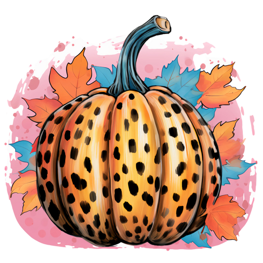 TA27 Cheetah Pumpkin, DTF Transfer, Apparel & Accessories, Ace DTF