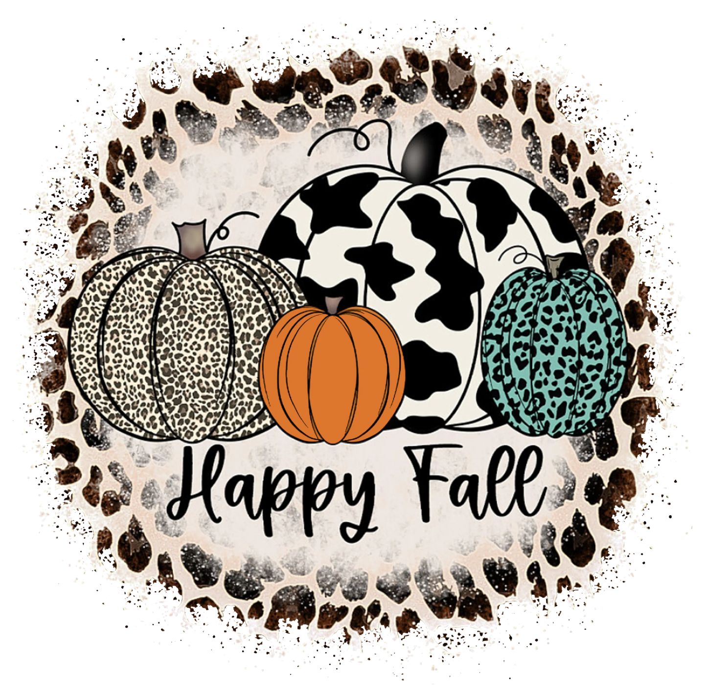 TA5 Happy Fall Pumpkins, DTF Transfer, Apparel & Accessories, Ace DTF