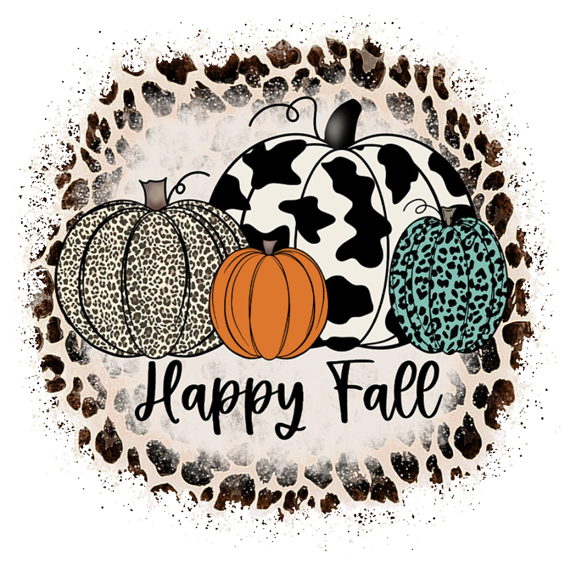 TA5 Happy Fall Pumpkins, DTF Transfer, Apparel & Accessories, Ace DTF