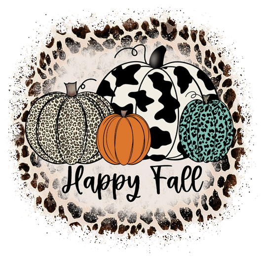 TA5 Happy Fall Pumpkins, DTF Transfer, Apparel & Accessories, Ace DTF