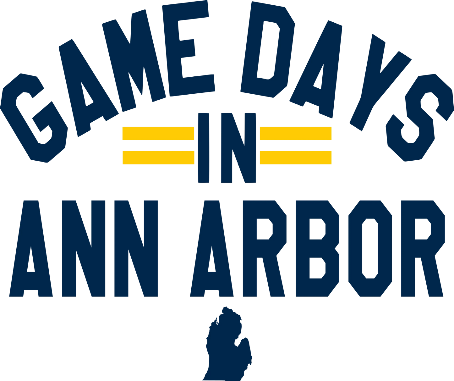 UM1 - Game Days in Ann Arbor, DTF Transfer, Apparel & Accessories, Ace DTF