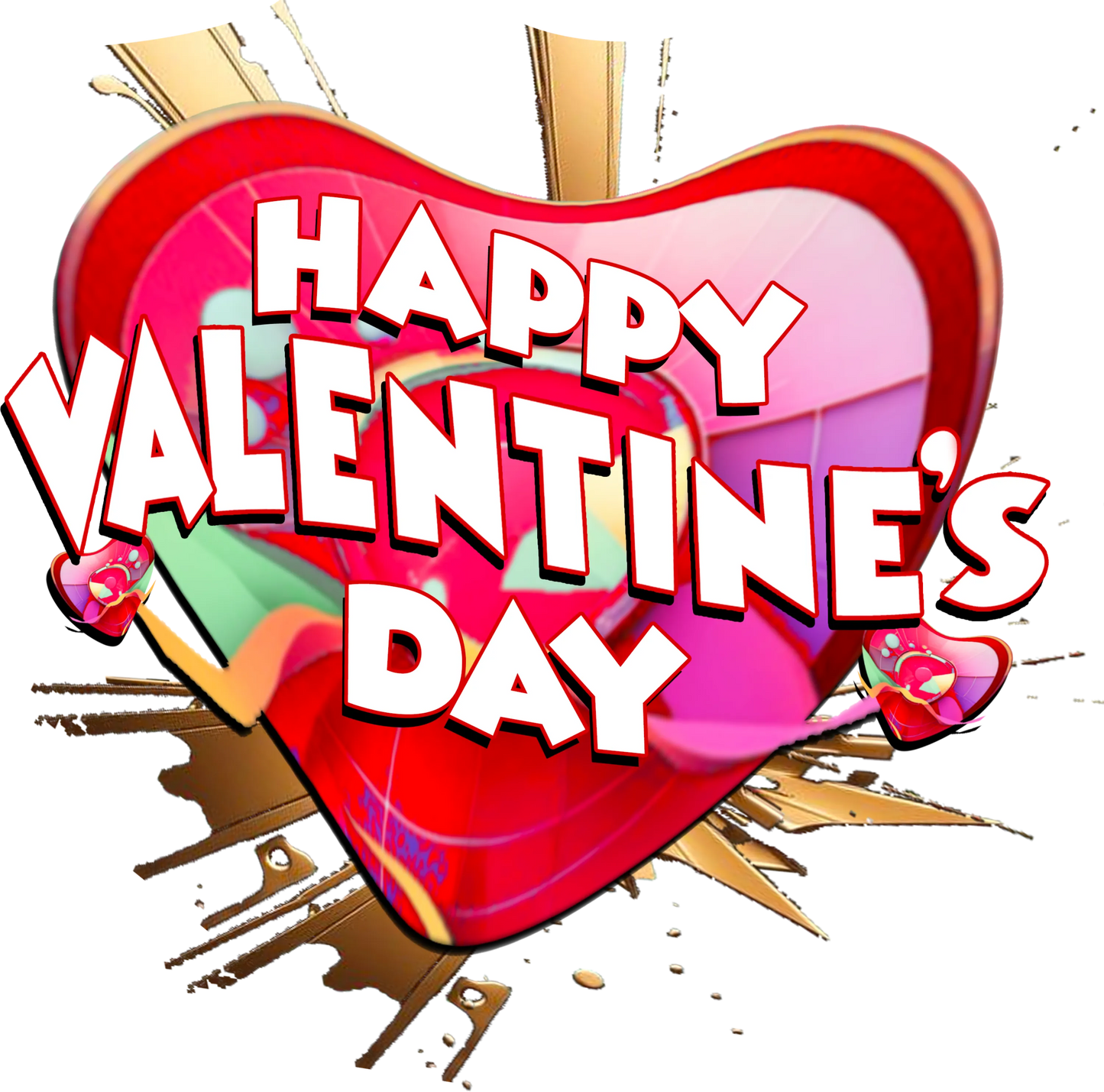 V51 - Happy Valentines Day 2, DTF Transfer, Apparel & Accessories, Ace DTF