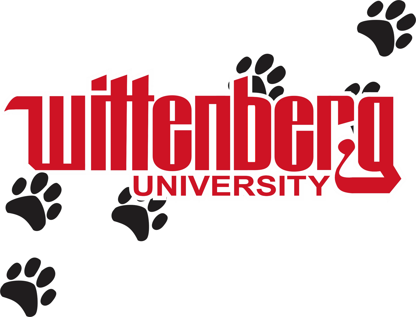 WU4 - Wittenberg Paw Prints, DTF Transfer, Apparel & Accessories, Ace DTF